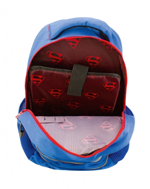 Rucsac școlar cu poncho Superman