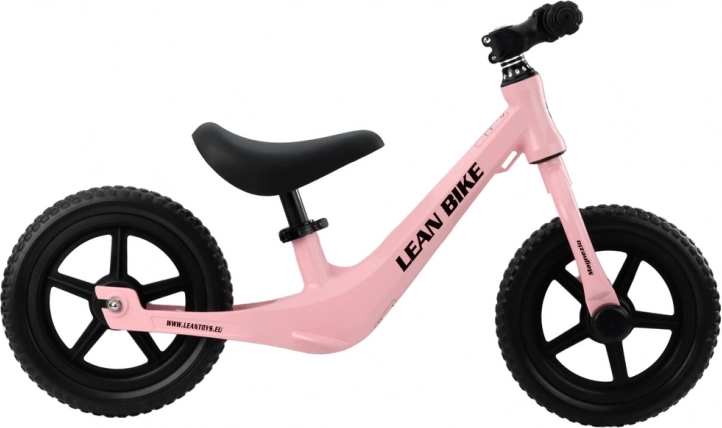bicicletă de echilibru MAGNEZIO roz cu cadru ușor din magneziu 12”