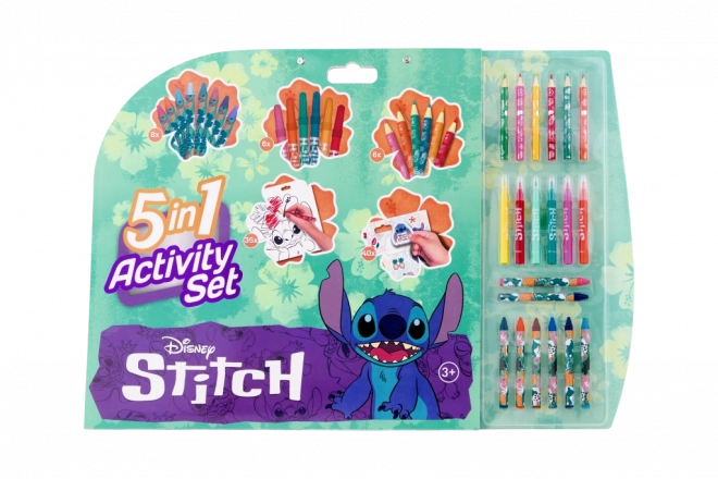 Set de desen 5în1 cu motiv Stitch