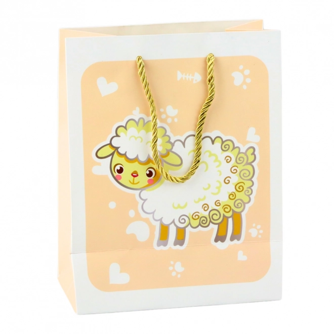 Pungă cadou 3D cu animale pastel