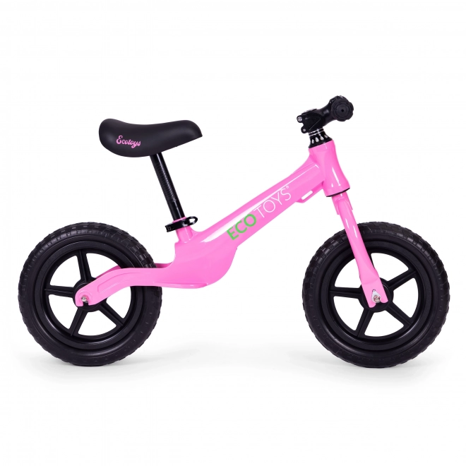 Bicicletă de echilibru pentru copii Ecotoys, roz