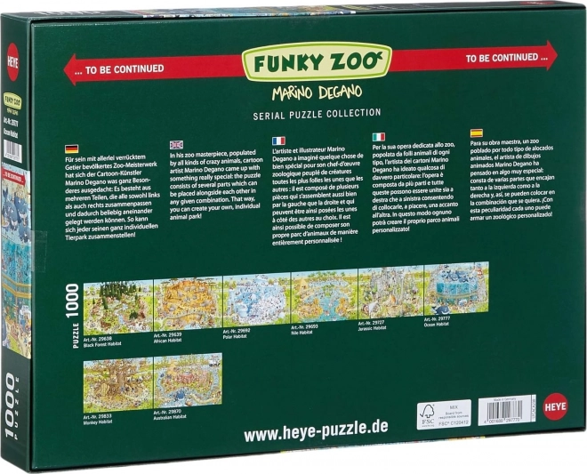 Puzzle HEYE Zoo Nebun: Expoziția Oceanului 1000 piese