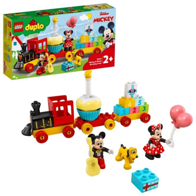 Trenuleț de aniversare Mickey și Minnie LEGO DUPLO Disney