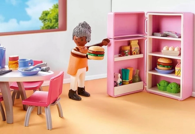 Set figurine Playmobil Bucătărie cu sală de mese