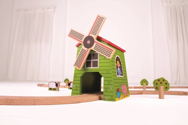 Moara de vânt Bigjigs Rail