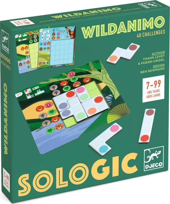 joc de cărți Djeco Sologic - Wildanimo