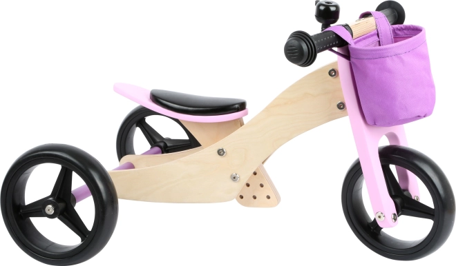 2 în 1: de la tricicletă la bicicletă de echilibru