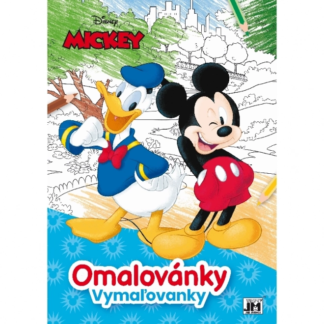 Carte de colorat A4 cu Mickey Mouse