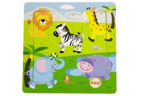 Puzzle din lemn safari
