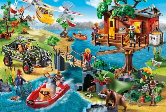 Puzzle Playmobil Casa în copac