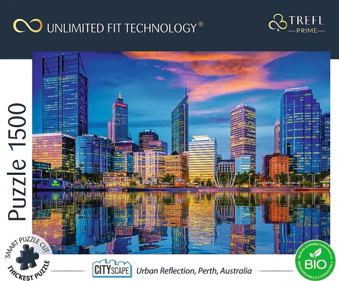 Puzzler TREFL Cityscape: Reflecția orașului Perth, Australia