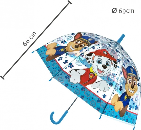 Umbrelă pentru copii cu motiv PAW Patrol