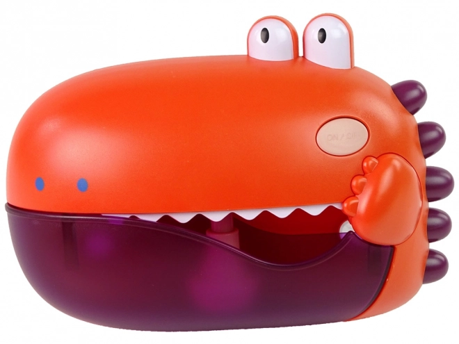 Jucărie de baie Dino – generator de bule roșu pe baterii