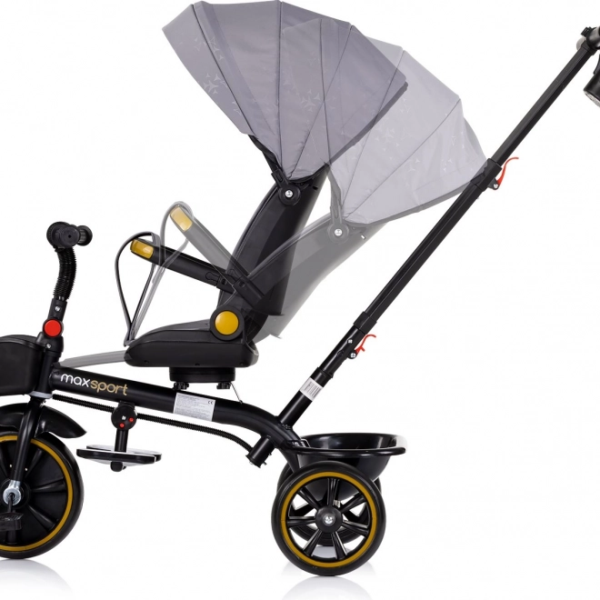 Triciclu Chipolino Max Sport 2în1 cu acoperiș detașabil