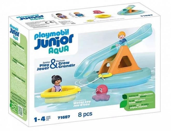 Set Insulă Plutitoare cu Tobogan Junior Aqua