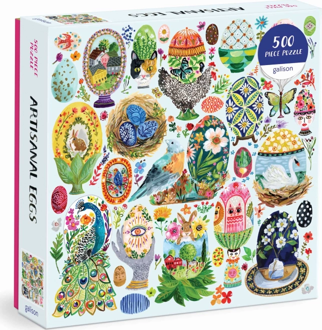 Puzzle Ouă pictate 500 piese Galison