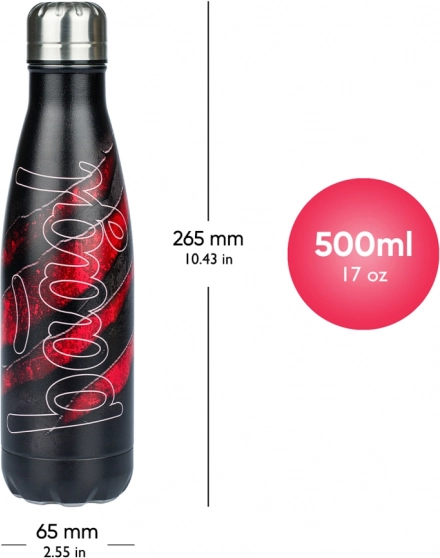 Baagl sticlă termoizolantă cu capac metalic Láva 500 ml
