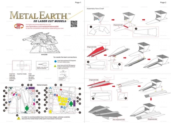 Puzzle 3D Star Wars Snowspeeder de la Metal Earth