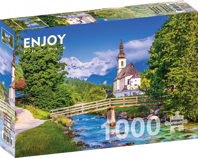 Puzzle Biserica din Ramsau 1000 piese