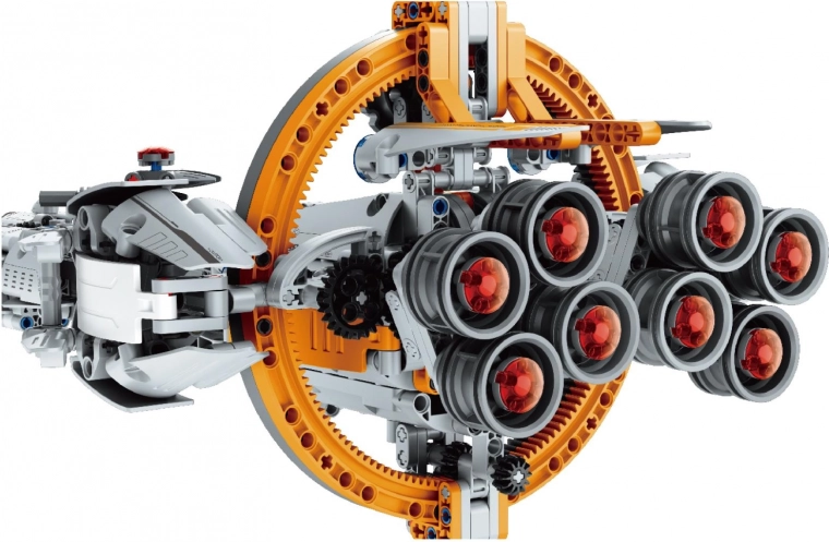 Design inspirat de sci‑fi cu inel circular