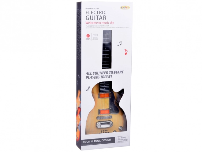 Chitară electrică de jucărie pentru copii cu melodii și lumină