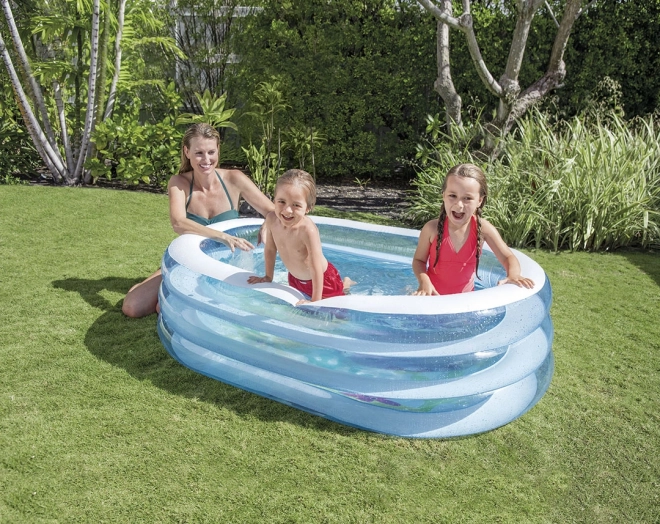 Piscină gonflabilă ovală pentru copii de grădină