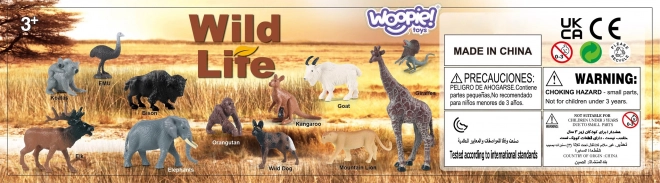 Set figurine animale sălbatice 15 piese Woopie