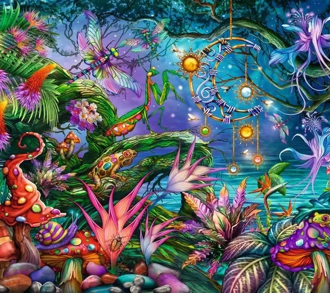 Puzzle Fantezie colorată 1000 de piese Ravensburger
