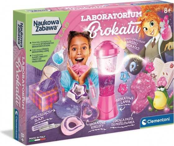 Laborator creativ cu sclipici CLEMENTONI pentru copii de la 8 ani