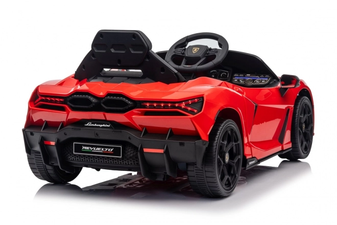 Mașinuță Lamborghini Revuelto pentru copii, roșie