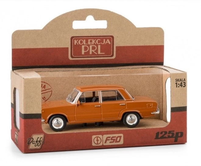 Mașina retro Fiat 125p maro
