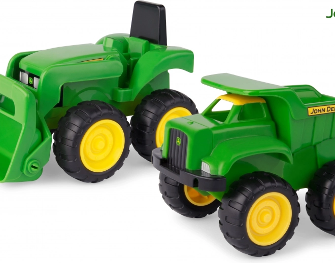 Set tractor și basculantă John Deere pentru copii