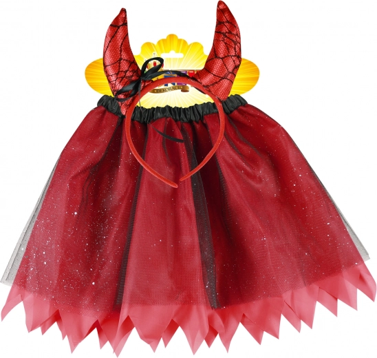 Bentiță cu coarne pentru un look de diavoliță instant