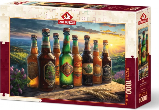 Puzzle Retro cu sticle de bere 1000 piese