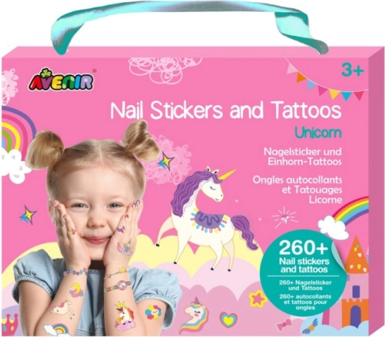 Autocolante pentru unghii și tatuaje - Unicorni