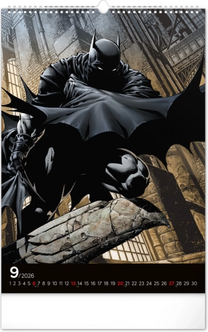 Calendar de perete Batman Dark 2026