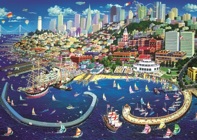 Puzzle 2000 piese - Golful San Francisco