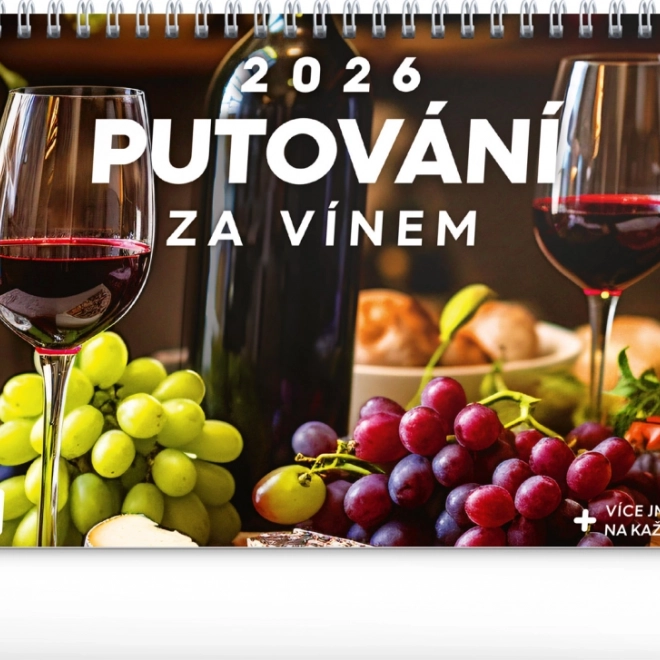Calendar de birou Călătorie pentru vinuri 2026