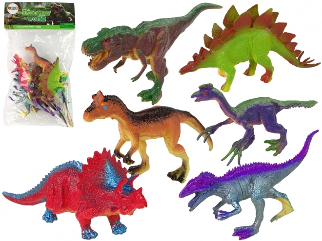 figurine dinozauri colorate 6 bucăți