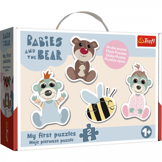 Puzzle Baby Classic Prietenii bebeluși – BOBAȘKI ȘI URSULEȚ (Trefl)