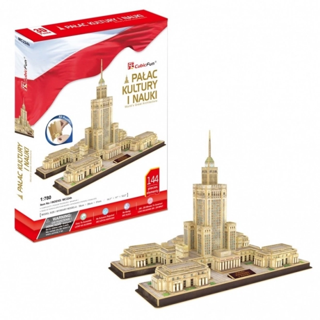 Puzzle 3D Palatul Culturii și Științei, 144 piese