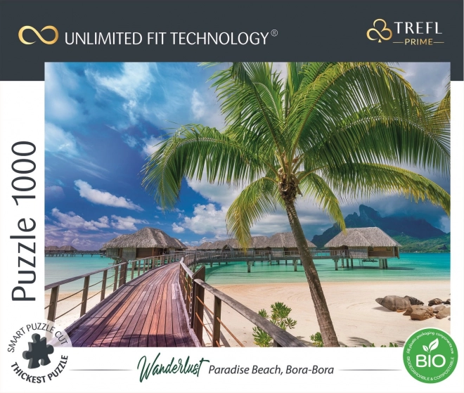 puzzle TREFL Wanderlust plaja paradisiacă Bora-Bora 1000 piese