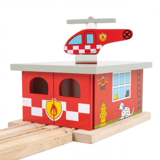 Stația de pompieri Bigjigs Rail