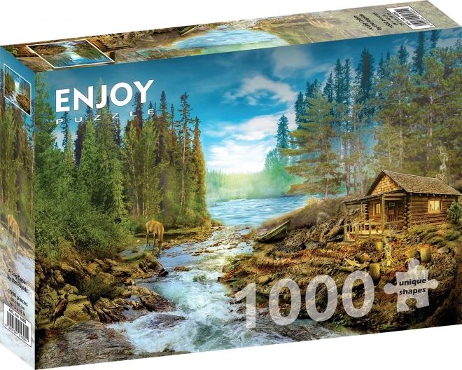 Puzzle srub în rapiduri 1000 piese