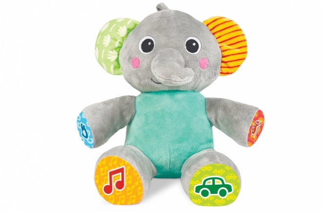 Elefant interactiv din pluș