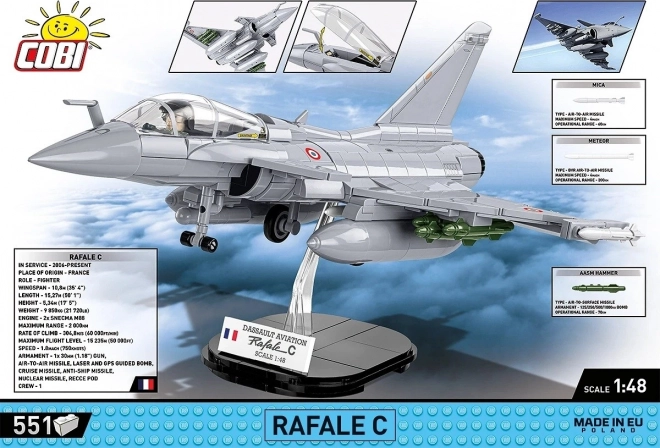 Joc de construcție Dassault Rafale C - 551 de piese