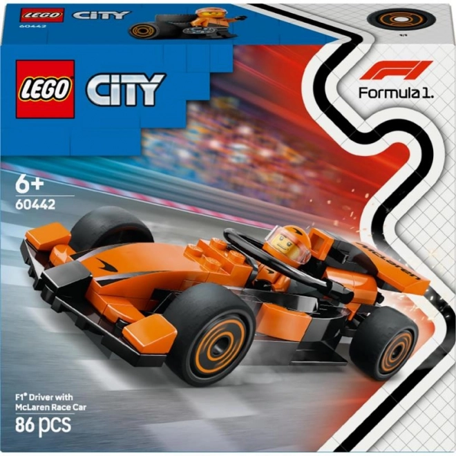 Lego City pilot și mașină de curse McLaren