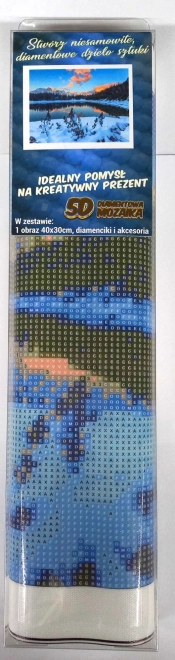 Norimpex Diamantové pictură Liniște de iarnă 30x40 cm