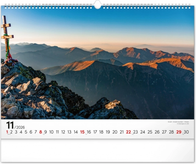 Calendar de perete Magicele Tatra 2026