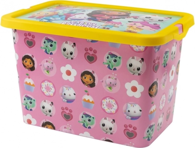 cutie de depozitare din plastic 7 l casa fermecată a lui Gabi